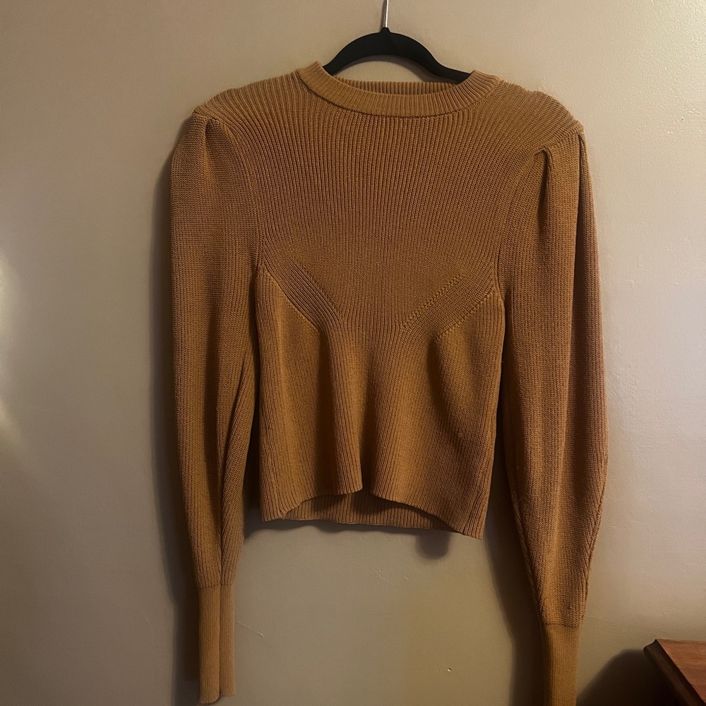 ZARA TAN SWEATER SMALL